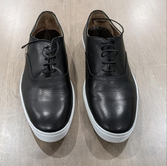 $399 Mens To Boot New York Winters Leather Lace Up Sneakers Black/White US 13 - Picture 1 of 7